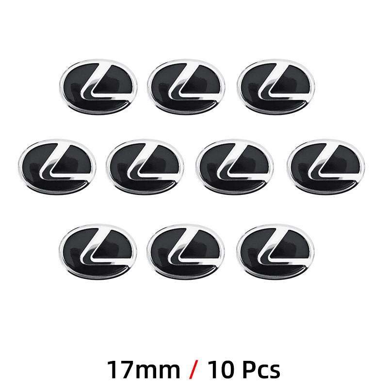 15mm 17mm Car Emblem Key Sticker Remote Control Key Logo Decal For Lexus ES GS GX IS LS LX RC 300 350 300h 330 400 RX270 450h ADW1