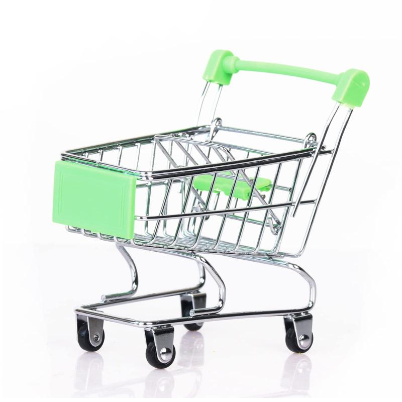 Мини-супермаркет, тележка для покупок, настольная модель, детские игрушки, украшение для дома, миниатюрный орнамент, игрушка в подарок