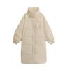 Stand-up collar drawstring long down jacket women's 2024 winter new fashion Korean small sweet knee coat tide