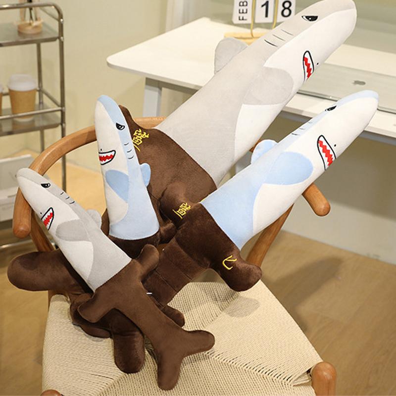 Creative Shark Knife Fur Toy - Funny Shark Blade Doll - Relaxing Pillow With Simulated Sword And Knife Design - Gift Doll