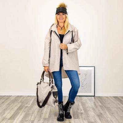 Новая женская куртка с капюшоном на весну и осень, ветровка, повседневная, свободная и модная рабочая куртка для улицы