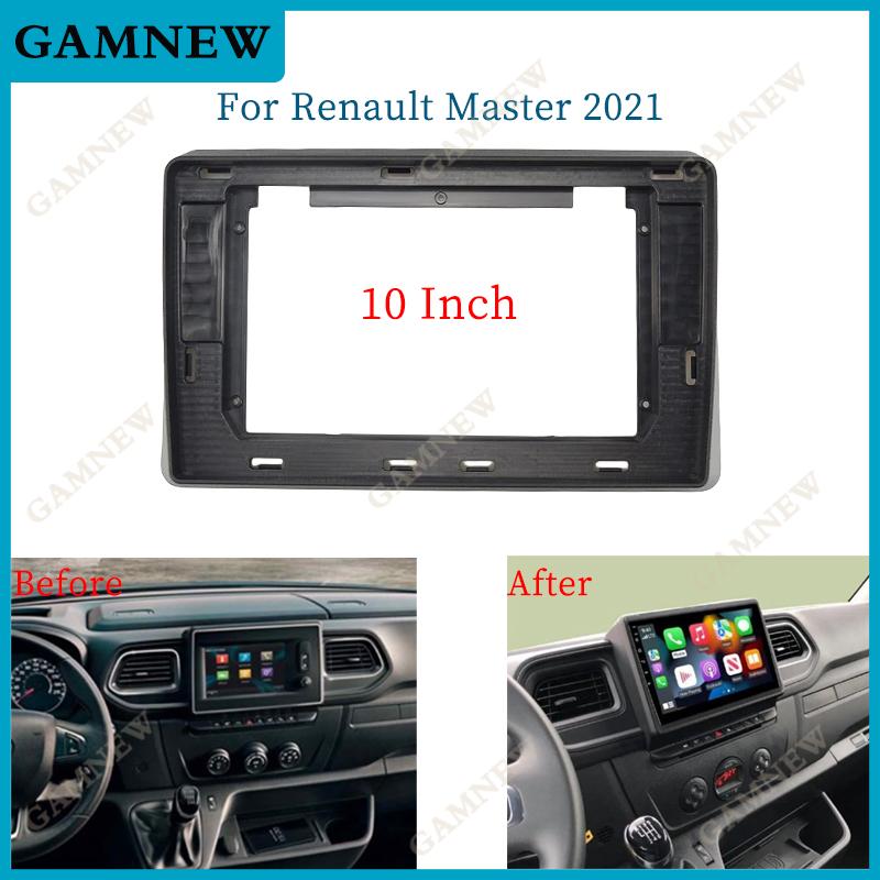10 Inch Car Frame Fascia Adapter Android Radio Audio Dash Fitting Panel Kit For Renault Master 2021