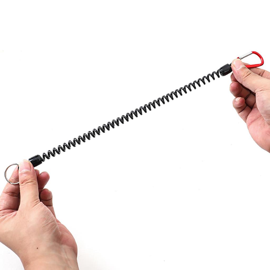 5 шт. спиральный рыболовный шнур с карабином, выдвижной безопасный спиральный поводок, рыболовные веревки, плоскогубцы, захват для губ, рыболовные снасти
