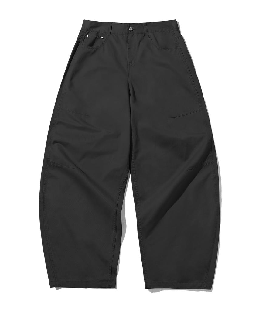 FILLUMINATE Balloon Wide Cotton Pants - Black