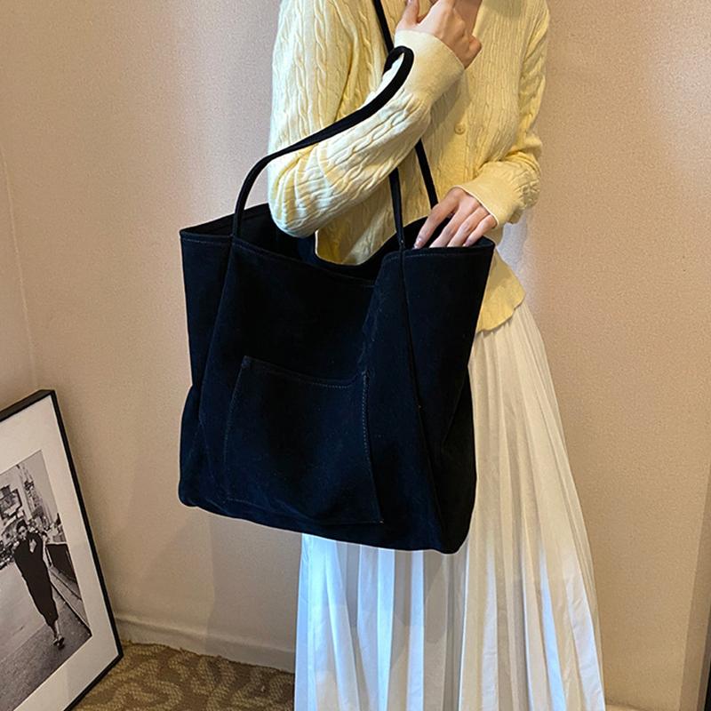 Suede Shoulder Bag for Women's Handbags Purse Fashion Large Capacity New Autumn and Winter Versatile Commuting Tote Bag