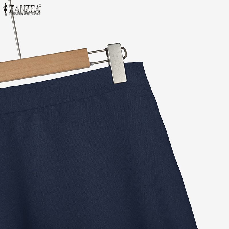 ZANZEA Женская блузка с длинным рукавом в стиле пэчворк и длинная юбка, повседневные костюмы-двойки