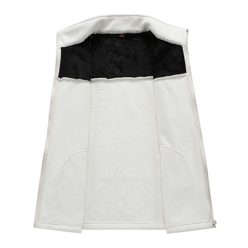 Осенне-зимняя холодная и теплая флисовая одежда для мужчин и женщин, пары с одинаковым модным цветовым сочетанием пальто