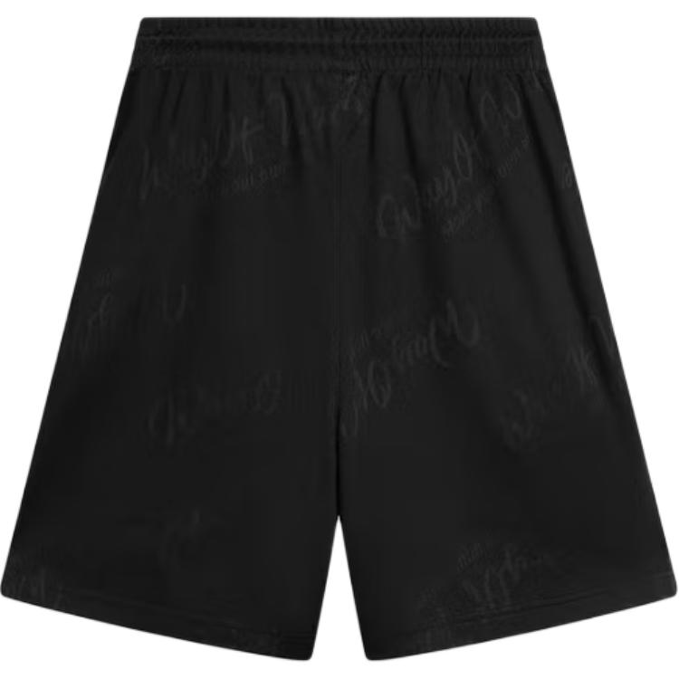 Li-Ning Шорты мужские спортивные с принтом по всей поверхности, с кулиской на средней посадке, дышащие, универсальные, длиной до колена, AKSV709-1