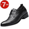 Business Men Oxford Leather Shoes Elevator Man Height Increase Insole 6CM White Black Thick Soled Formal Casual Shoes