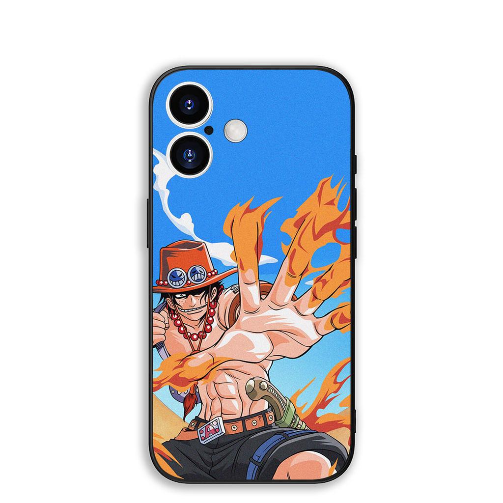 Cover for Samsung Galaxy S25 S24 S23 Fe Ultra Plus S7 Edge A05 A06 A16 A15 A35 Phone Case Portgas D Ace One Pieces Luffy