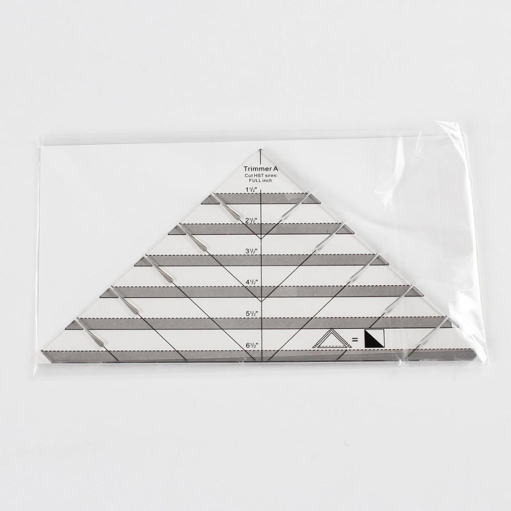 Акриловая треугольная линейка для квилтинга, шаблоны, швейная линейка для резки лоскутной ткани