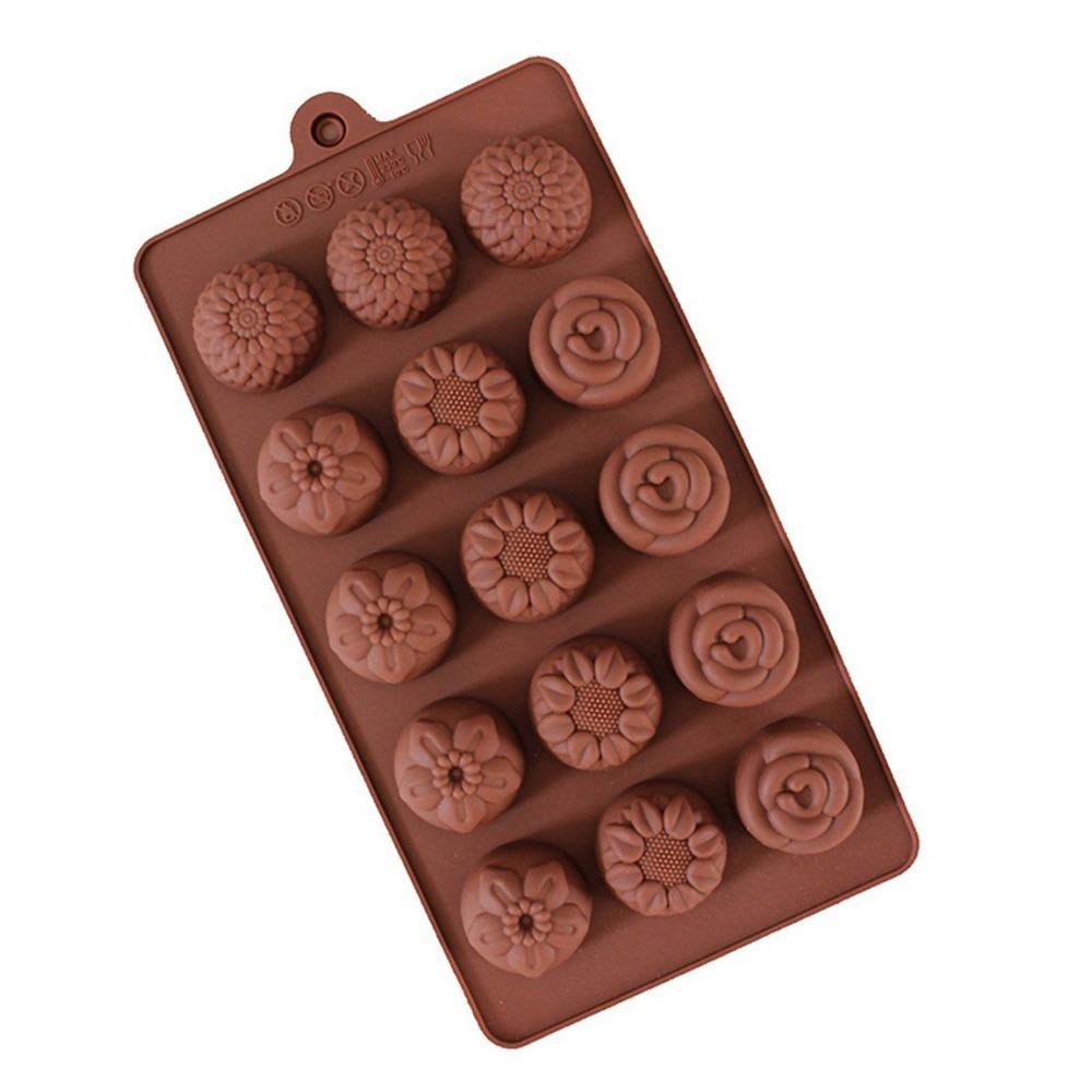 Non-Stick Chocolate Moulds DIY Fondant Coffee Mould Easy Release Baking Mold Kitchen Accessories
