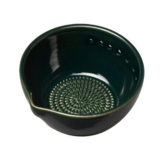 Терка для чеснока, стриппер для трав, миска 2-в-1, многофункциональный инструмент для очистки чеснока, имбиря, сыра, трав, кухонные инструменты для подготовки с встроенной теркой