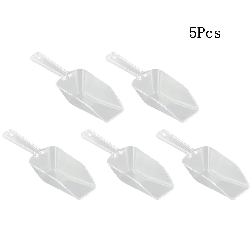 5 шт. Пластиковая лопатка для льда Кухонные инструменты Мука Продукты Конфеты Ложка для мороженого Маленькие мерные ложки Лопатки Вечеринка Кухонные принадлежности