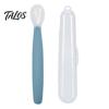 Подарок на Baby Shower для младенцев Силиконовая ложка для кормления, Мягкая нескользящая обучающая посуда, Легкая, без BPA, Дополнительная ложка для чистки и малышей