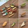 1PC Kitchen Chopstick Holdrer Chopstick Rest Fruit Shape Ceramics Fork Shelf Ornament Vegetable