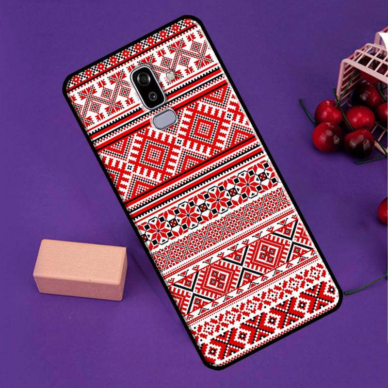 Украинский узор вышивки для чехла Samsung Galaxy M06 M31 M11 M13 M53 M12 M32 M52 M35 M55 M15 M14 M34 M54 M16 M36 M56
