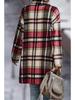 Autumn European & American Plaid Lapel Women's Casual Blazer