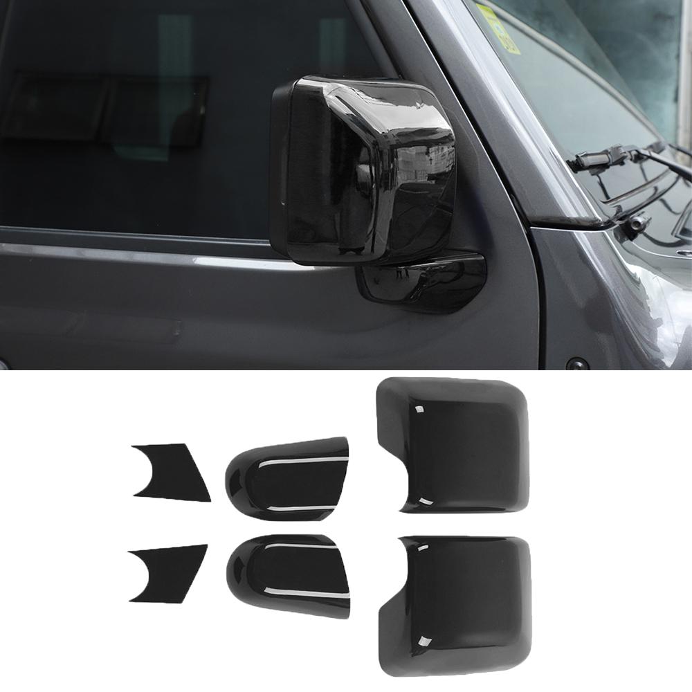 Автомобильное зеркало заднего вида, основа, декоративная крышка, наклейки, рамка для Jeep Wrangler JL Gladiator JT 2018-2023, экстерьер