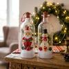 Snowy Scene Recordable Christmas Bottle Message Nostalgic Xmas Voice Memory Ornament  Home Decor