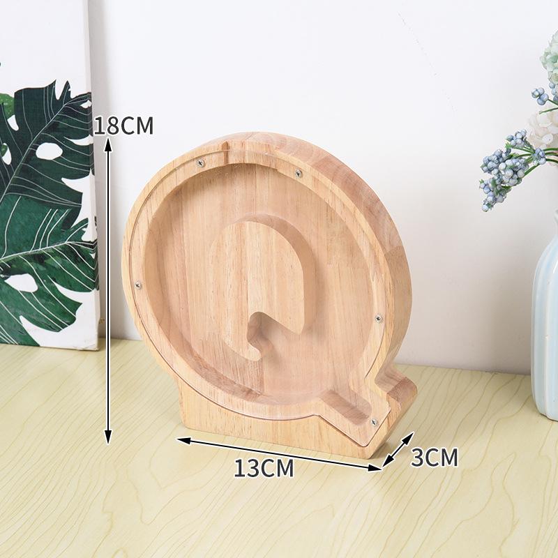 Деревянная и акриловая копилка для детей с алфавитом - прозрачный дизайн животных