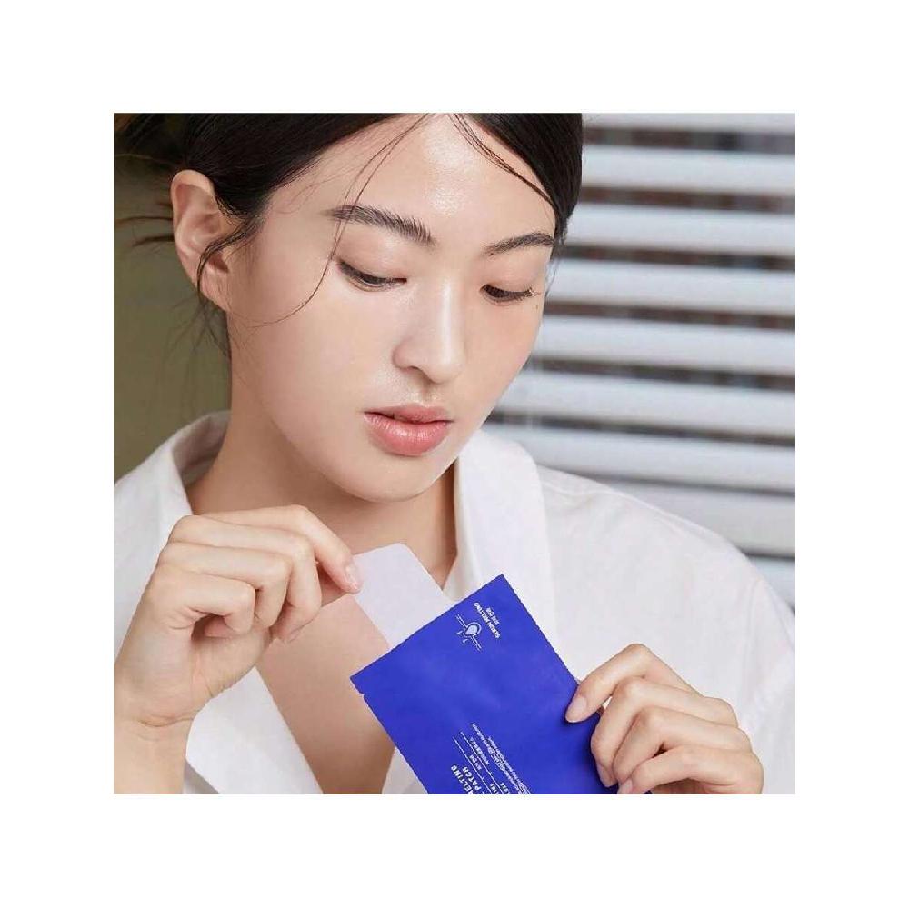 Mediheal Патч для очищения носа от черных точек (4 шт.), 3-шаговые плавящие и успокаивающие салфетки для пор, инструмент для удаления черных точек в комплекте