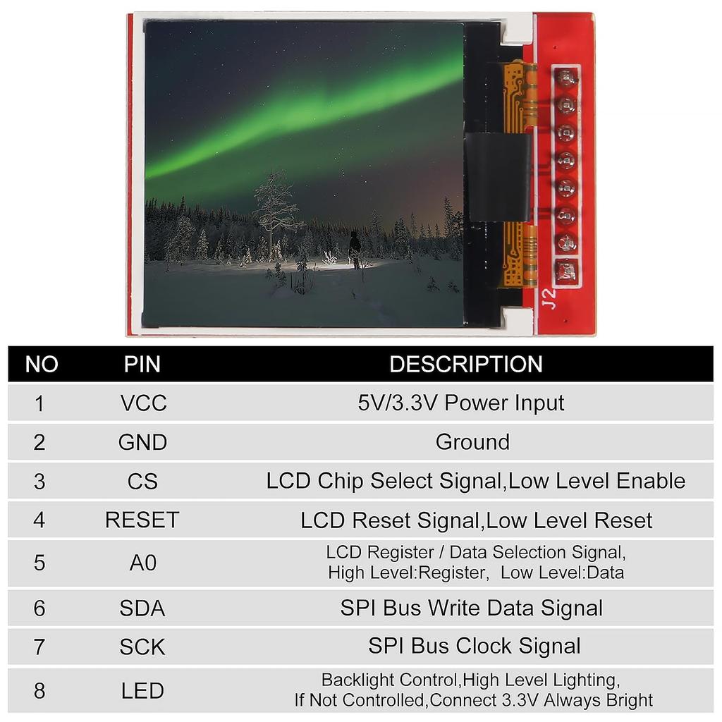 1 шт. 1,44" 1,8" 2,4" 2,8" SPI TFT LCD Дисплейный Экранный Модуль ST7735 TFT LCD Экранный Щит 3,3В 5,5В 51/AVR/STM32/ARM 8/16 бит