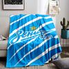 Zenit Blue Logo DesignFlannel blanket for bedroom, living room, sofa, and nap