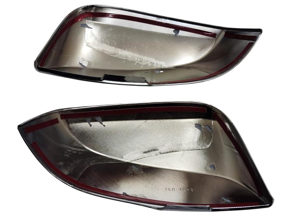 FUKUARE Door Mirror and Side Mirror Covers for Alphard 30 Vellfire 30 Series and Late and New RAV4 50 Series (Plated Finish) Series, (Early Models),