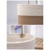 Easy to Install Cotton Rope Basket Wall Hanging Fruit Vegetable Storage Basket