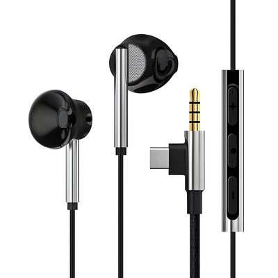 Проводные наушники Yangoo с микрофоном, штекер Type C, двойной USB Type C, с высоким разрешением, регулировка громкости, удобные, совместимы с широким спектром устройств