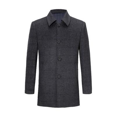 Осень и зима новое повседневное шерстяное пальто среднего возраста с двумя сторонами, мужское деловое повседневное утолщенное кашемировое пальто для папы