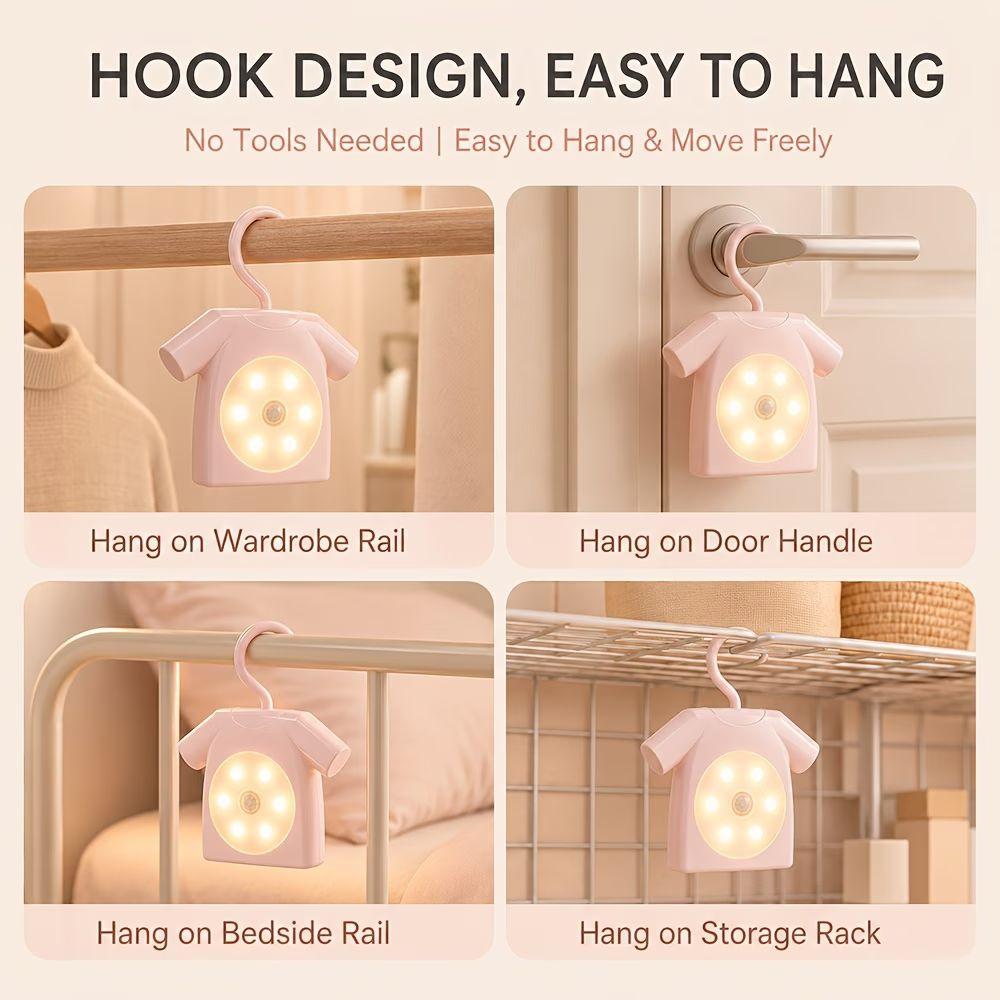 Easy Install Night Light Magnetic Mount Closet Light Low Power Motion Sensor Light Closet Lighting