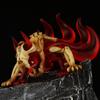 Ttailed Beast Form Six Tailed Naruto Transparent Red Body Collar Skeleton Building Blocks Doll Toy Set  Gift For Him