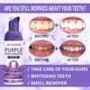 Зубная паста для отбеливания зубов Purple отбеливает зубы, очищает пятна от зубов и разбавляет запах изо рта
