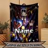 Custom Name Personalized Huggy Wuggy Print Blanket, Home Decor, Bedroom, Sofa, Camping, Couch, Gifts for Birthday ChristmasEnthusiasts