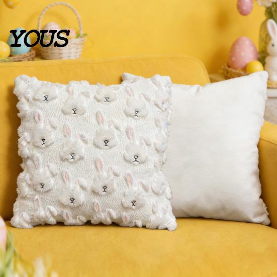 Machine Washable Pillow Protector Plush Pumpkin Cushion Cover, Halloween Throw 18 x Fall Home Decor for Living Room Inches Maple Leaf Case Sofa Couch