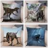 Car Sofa Home Pillowcase Jurassic Dinosaur Cushion Cover Decorative Wildlife Print