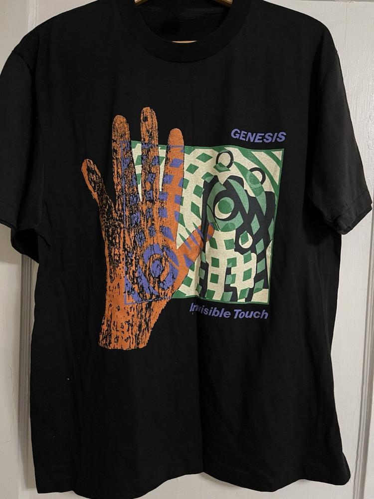 Винтажная футболка Genesis 1987 года Invisible Touch Tour Полный размер от S до 5XL SG032 Унисекс футболка