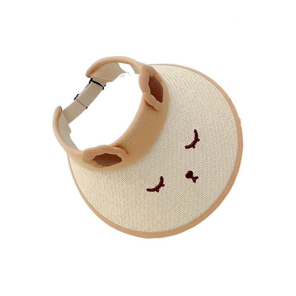 Adjustable Kids Sun Hats Straw Sunscreen Hat New Sun Visor Hat Travel
