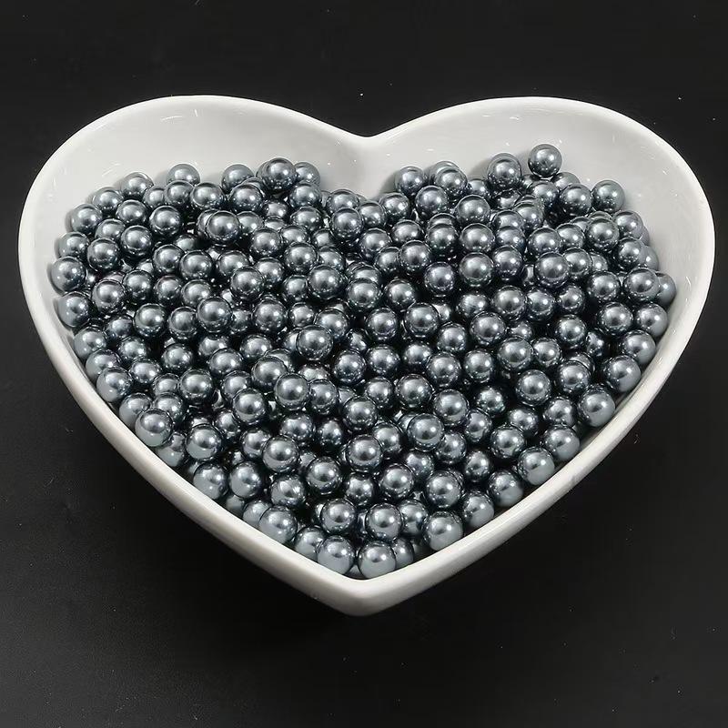 3-12Mm Round Non-Porous Abs Color Imitation Pearl Loose Beads Diy Handmade Jewelry Nail Bead Clothing Matching