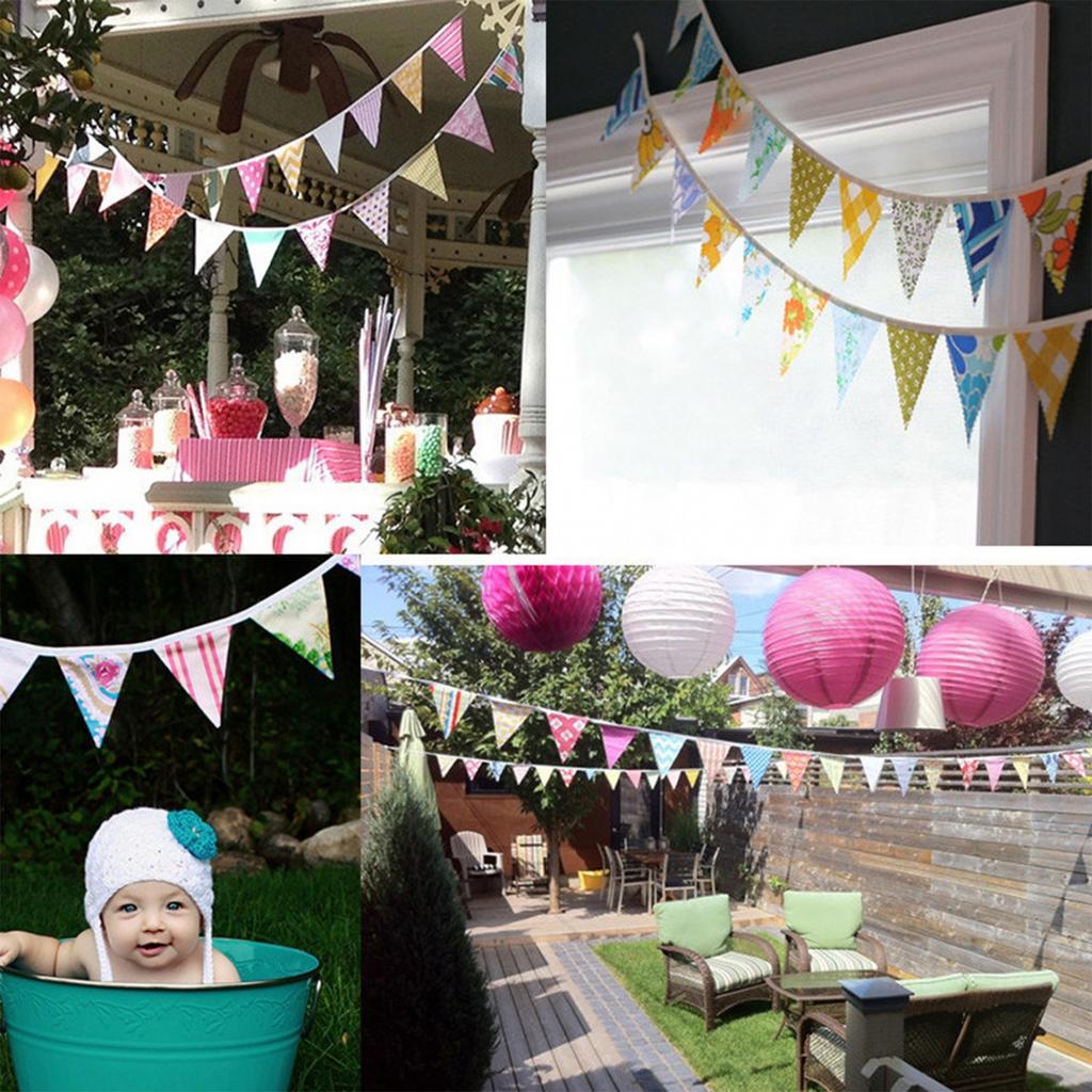 Cotton Banner For Weddings Garden Parties Height 17.46cm