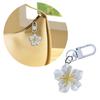 Fashion Flower Keychain Accessory Portable Key Holder Trendy Bag Charm Acrylic Texture Suitable for Travel Enthusiasts