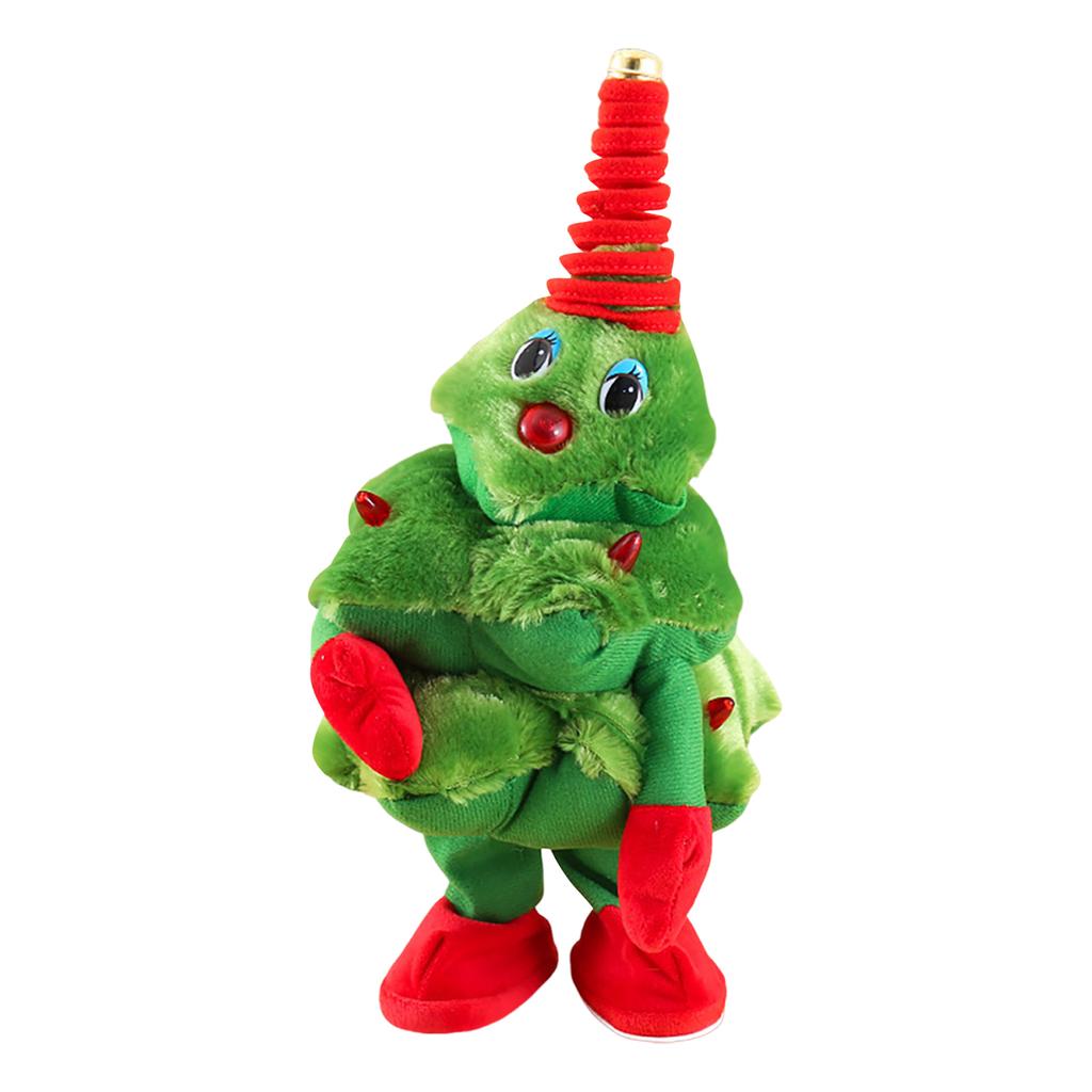 Поющая и танцующая рождественская елка, электрическая качающаяся рождественская плюшевая игрушка, идеально подходит для того, чтобы сделать детям рождественский сюрприз
