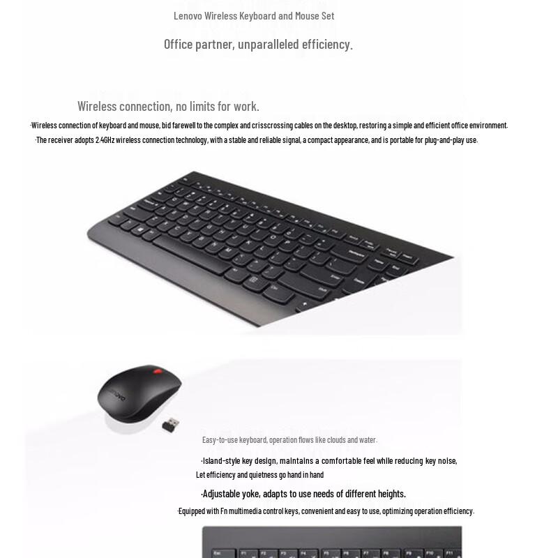 Lenovo Wireless Keyboard and Mouse Combo