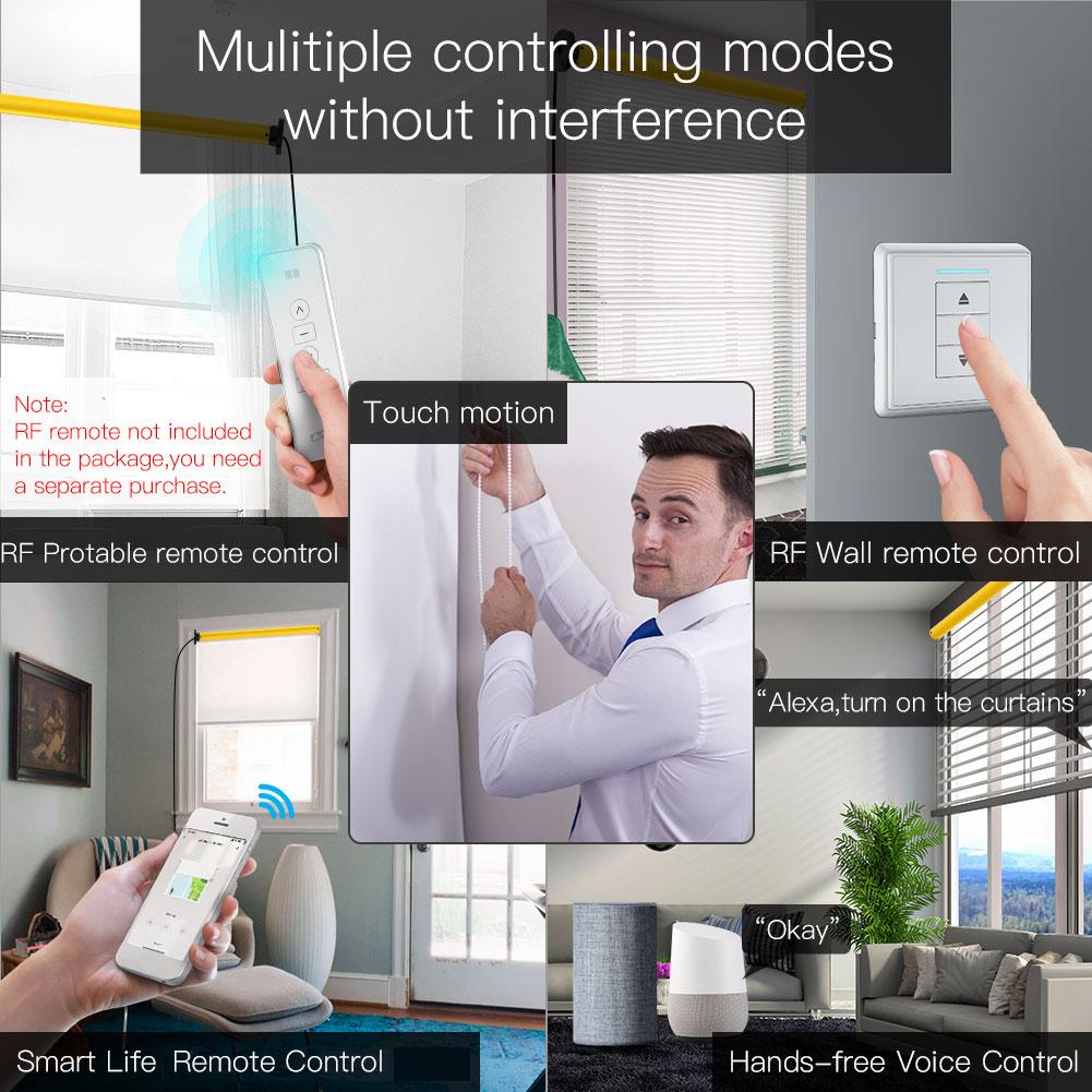 Автоматические 25 мм Smart ZigBee трубчатые рулонные жалюзи с двигателем постоянного тока на литиевой батарее, встроенный