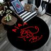AFC Ajax pattern round rug,Carpet Rug for Living Room Bedroom Playroom ,Non-slip Floor Mat,Holiday Gifts and Birthday Gifts.