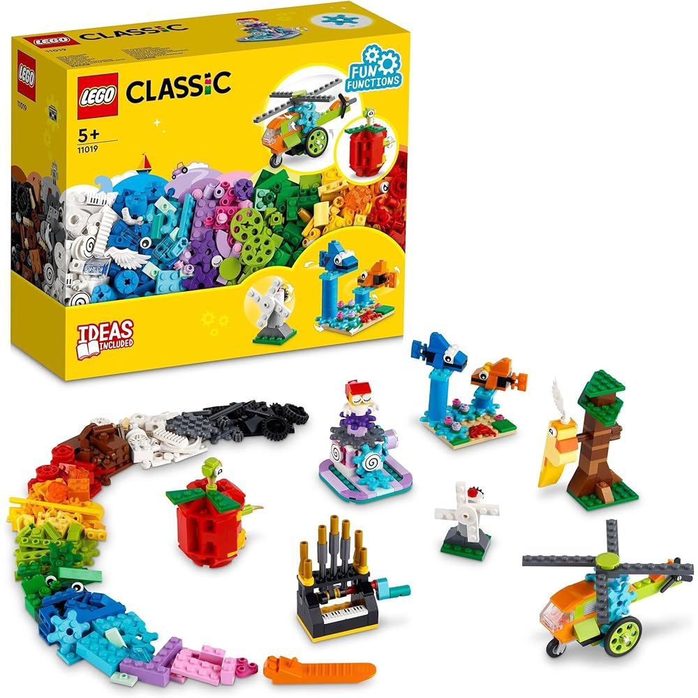 LEGO Classic Idea Parts Mechanism 11019 Building Blocks Toy for Kids Ages 5 and Up