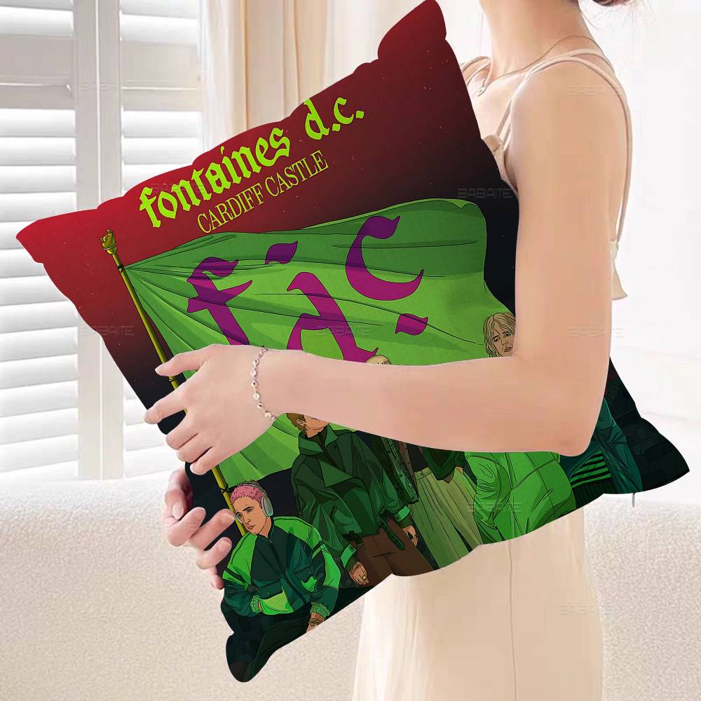Band FFontaines DC Romance Pillow Cover Sofa Cushion Cover Home Room Decoration Children Gift