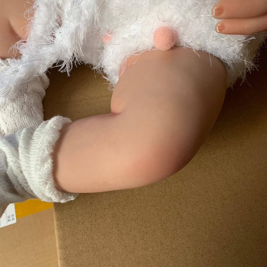 50cm 20Inch 3D Skin With Visible Veins Soft Silicone Reborn Baby Doll Like Real Alive Girls Toy